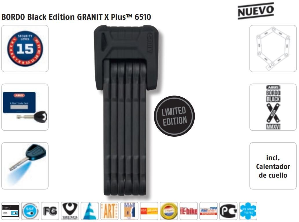 ABUS BORDO Black Edition Granit X-Plus 6510