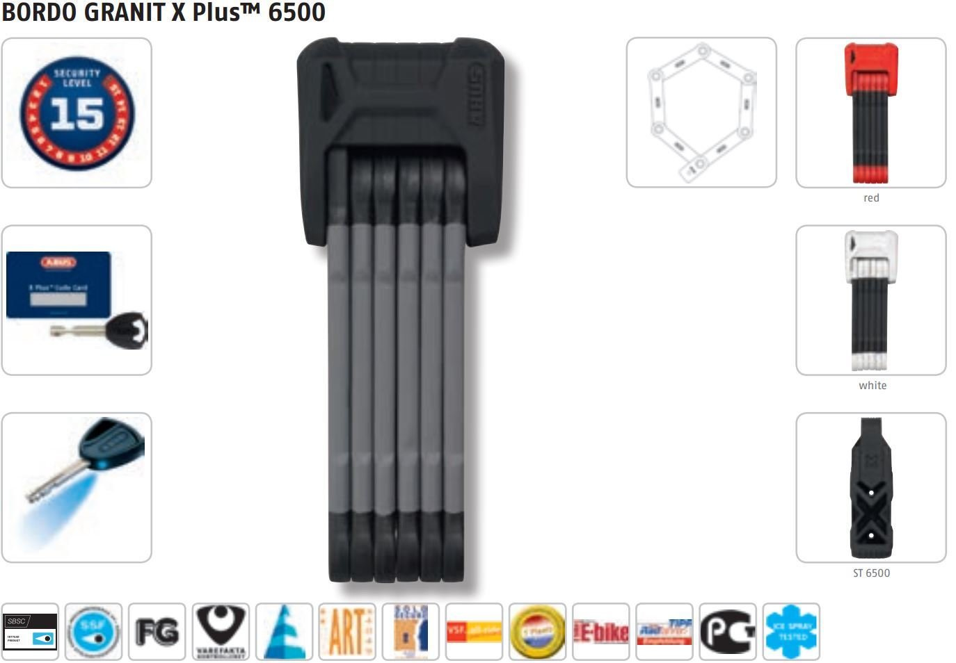 ABUS BORDO Granit X-Plus 6500/85
