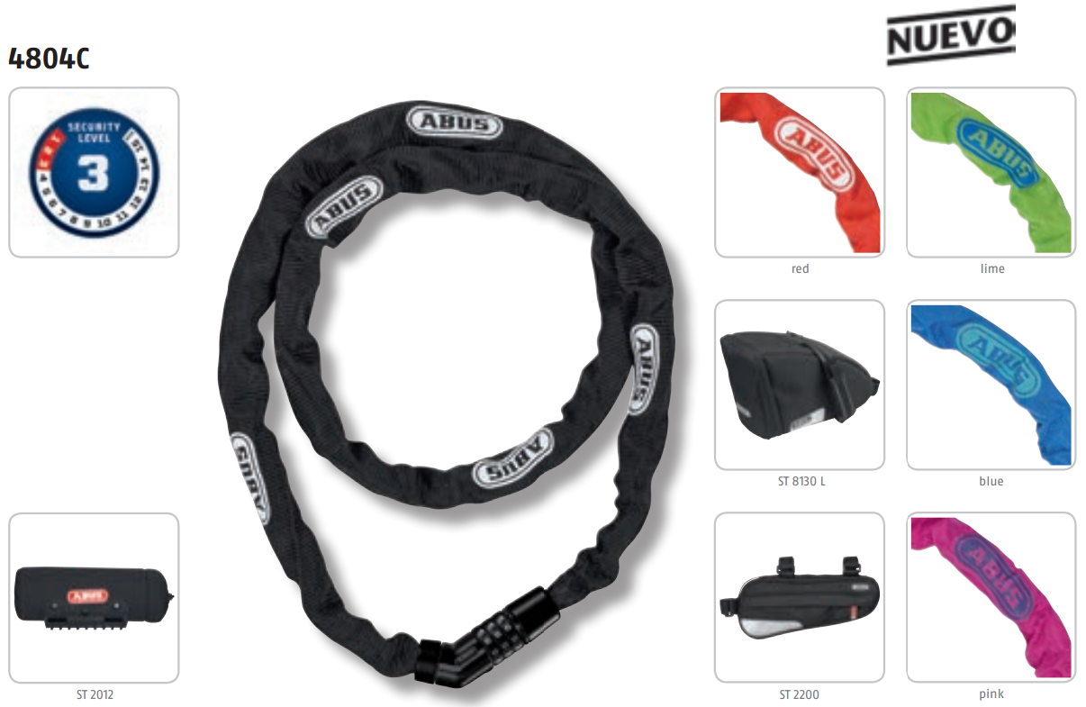 ABUS Steel-O-Chain 4804C/75
