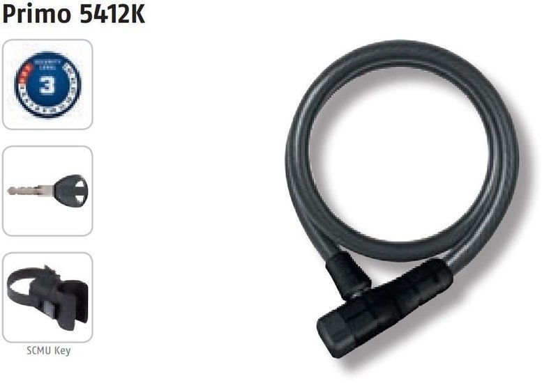 ABUS Primo 5412K/85/12 black SCMU