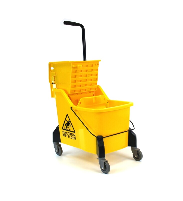 Large Size Mop Bucket With Side Press Wringer, 44 Quart Capacity