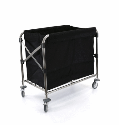 Commercial Laundry Cart with Steel Frame - Foldable