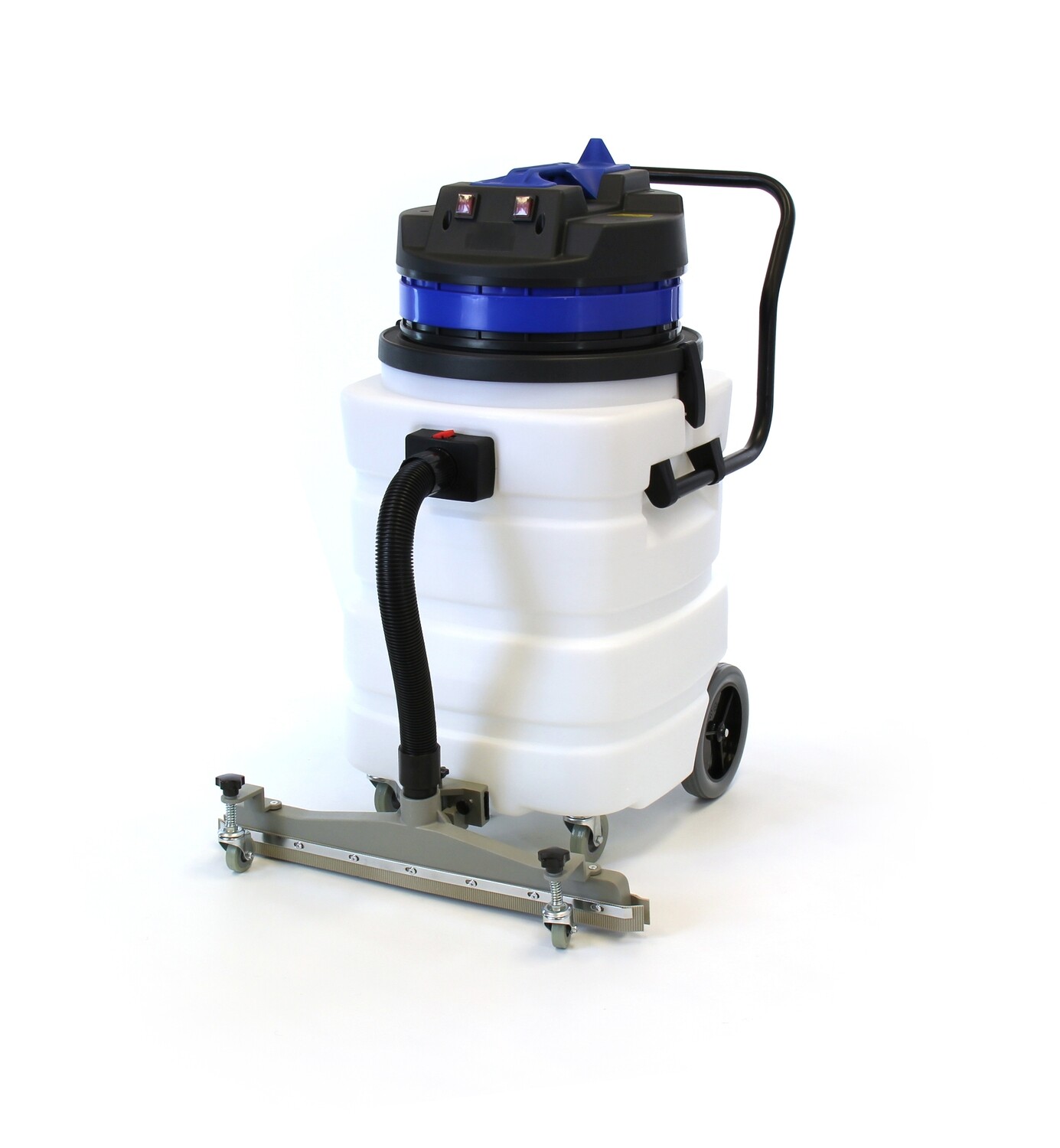 Industrial Vacuum Cleaner Wet/Dry-2 Motors-Front Squeegee-24 Gallon