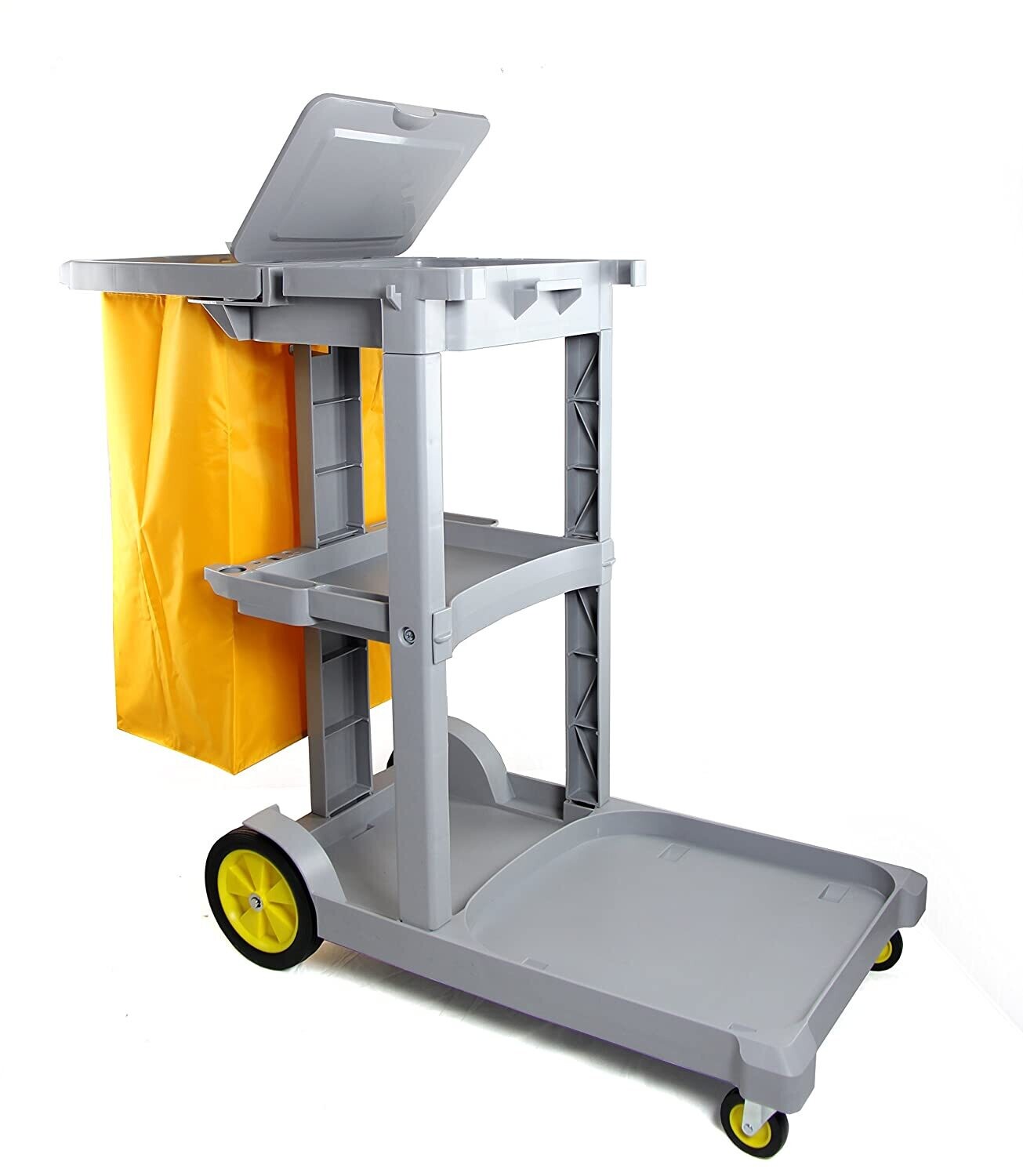 Commercial Cleaning Janitorial Cart with Cover & 25 Gallon Vinyl Bag