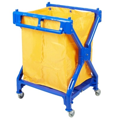 Commercial Laundry Cart with Wheels | 10 Bushel 93 Gallons | 350 LBS Load | Foldable.