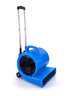 Commercial Floor Air Blower | Carpet Air Dryer | 3 Speed | 850W - 5300 CFM | Telescopic Handle and Wheels | Effective distance 40 feet.