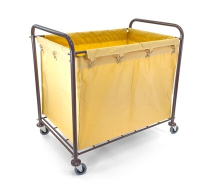 Commercial Laundry Cart | Heavy-Duty | Removable Canvas Bag | Steel Frame.