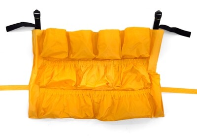 Trash Can Caddy Bag | Fits 32-48 Gallon Can | 12 Pockets | Large Round and Square Trash Cans.