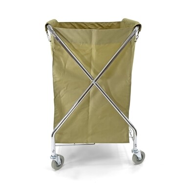 Commercial Laundry Cart | 10 Bushel Folding Metal Frame 