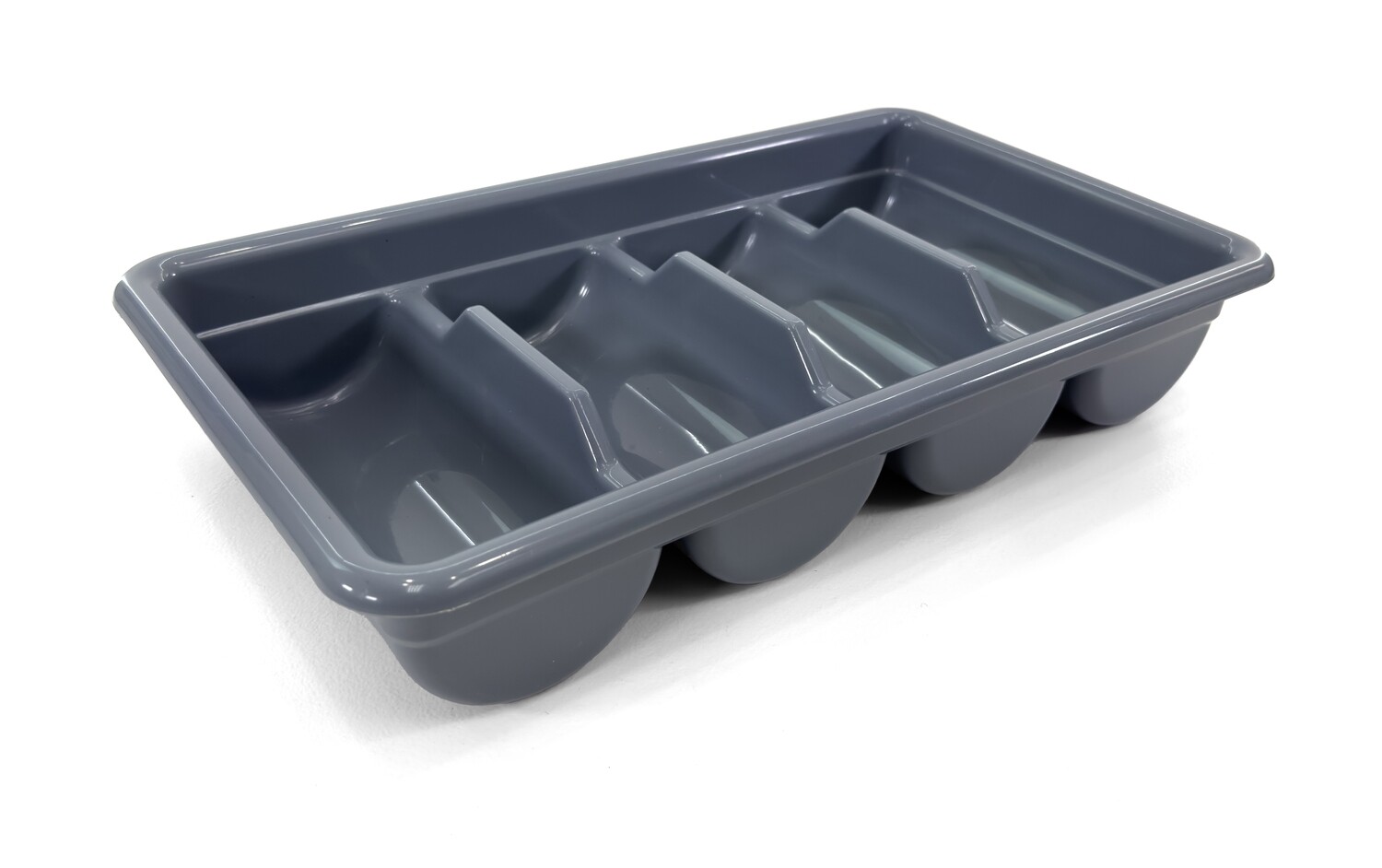 Cutlery Bin | Flatware Bin 4 Compartment Plastic 