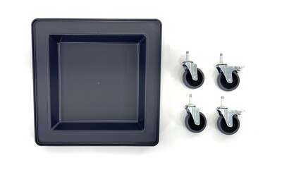 Dolly for Dish Rack and Glass Rack | 2 Wheel lock 4" 