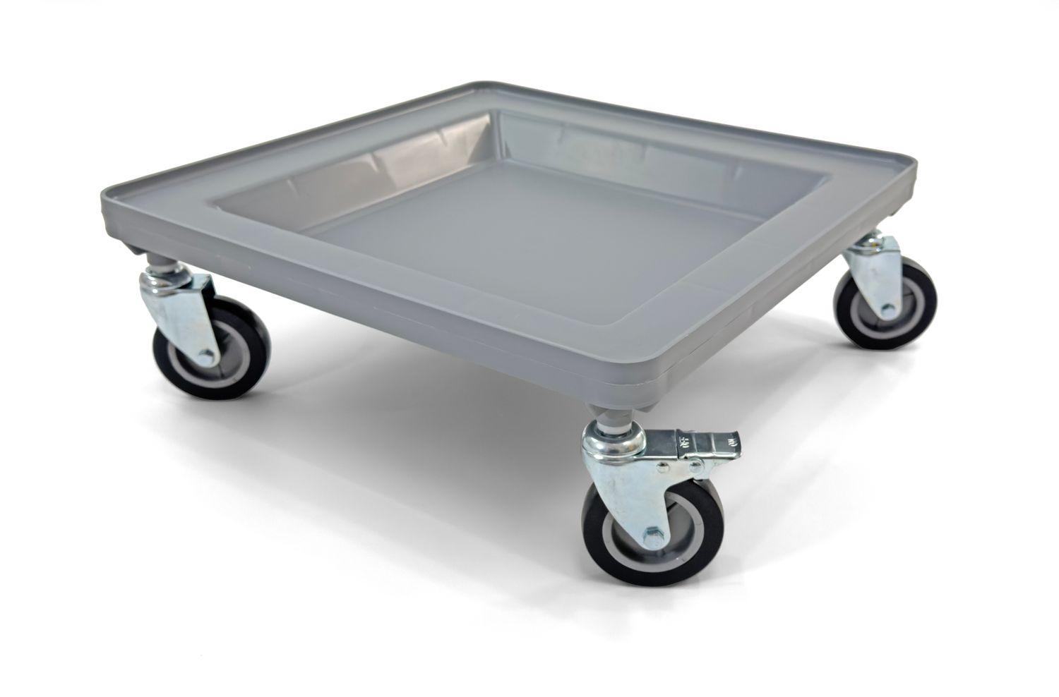 Dolly for Dish Rack and Glass Rack | 2 Wheel Lock 4&quot; | 250 lbs. max Capacity | Light Gray