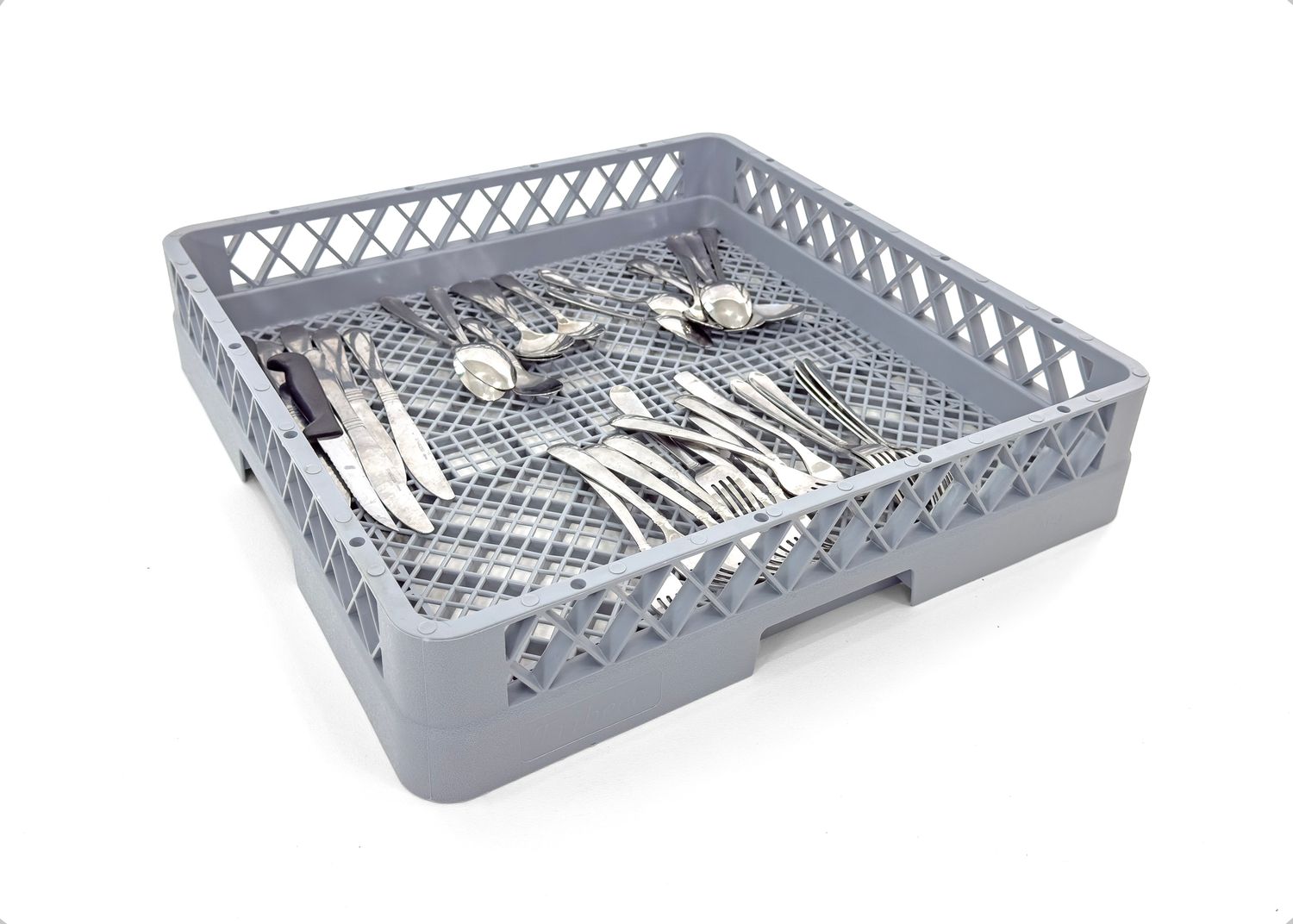 Flatware Rack For Commercial Dishwasher | Full Size Combination Gray