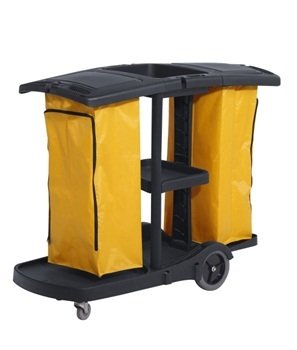 Commercial Housekeeping Janitorial service cart with 2 caddies