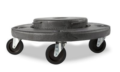 Trash Can Dolly Heavy-duty Plastic 4 Casters , Gray Trash Can Dolly Heavy-duty Plastic 4 Casters , Gray