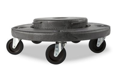 Trash Can Dolly Heavy-duty Plastic 5 Casters , Gray Trash Can Dolly Heavy-duty Plastic 5 Casters , Gray