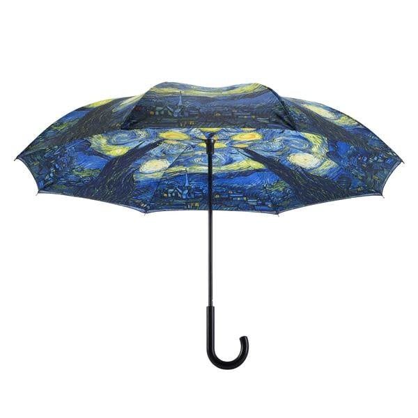 STICK UMBRELLA REVERSE CLOSE FAMOUS ARTISTS