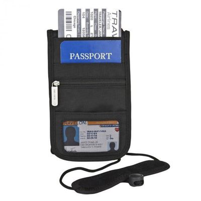 RFID DELUXE BOARDING POUCH BLACK (42372)
