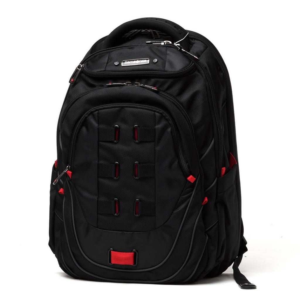 TECTONIC II 17&quot; PERFECT FIT LAPTOP BACKPACK, BLACK/RED (51531-1073)