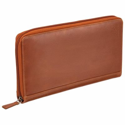 CASABLANCA LEATHER ZIP AROUND TRAVEL WALLET (8700945)