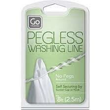 PEGLESS TRAVEL CLOTHES LINE (109) WHITE