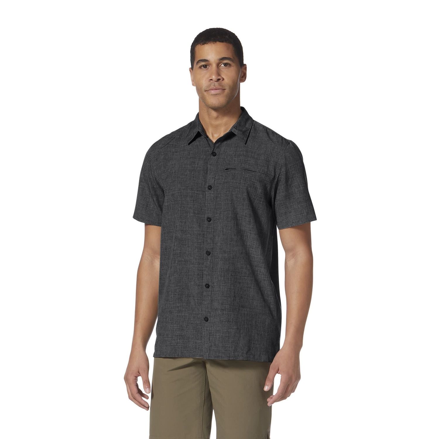 MEN'S AMP LITE SHORT SLEEVE, CHARCOAL (Y421026-018)