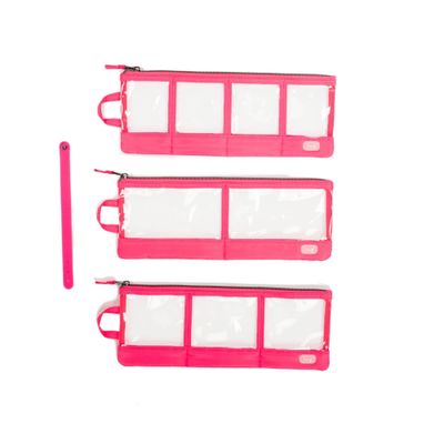 CLEARVIEW ENVELOPE 3PC SET ZIP ORGANIZERS