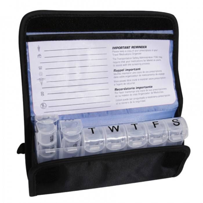 7-DAY PILL PLANNER WITH ZIPPERED CASE (22249-500)