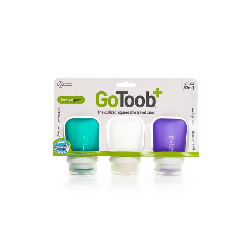GOTOOB+ 3-PK 1.7oz SM SILCONE BOTTLES