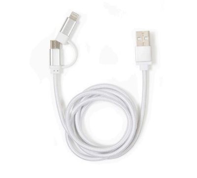 2-IN-1 USB-C &amp; LIGHTNING CHARGING CABLE (US237)