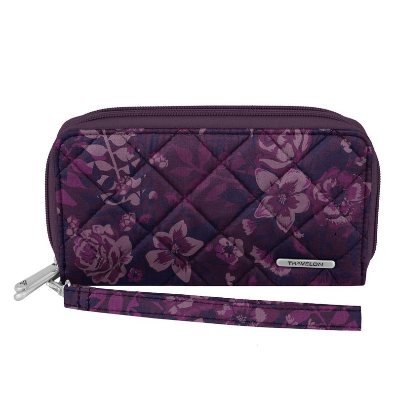 RFID DOUBLE ZIP CLUTCH WALLET (33224)