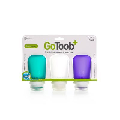 GOTOOB+ 3-PK 2.5oz MED SILCONE BOTTLES