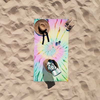 TURKISH COTTON BEACH TOWEL TIE DYE