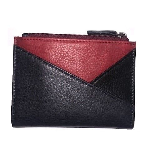 MEDIUM LEATHER BI-FOLD SNAP WALLET (1405)