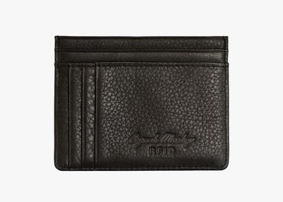 FRONT POCKET LEATHER RFID CARD WALLET (1258)