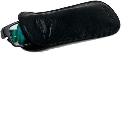 LEATHER EYEGLASS CASE (1729) BLACK