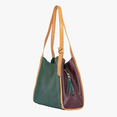 CELESTE LEATHER SHOULDER BAG (7301)