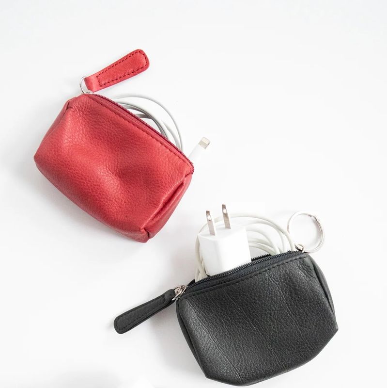 SMALL LEATHER COIN POUCH (1605)