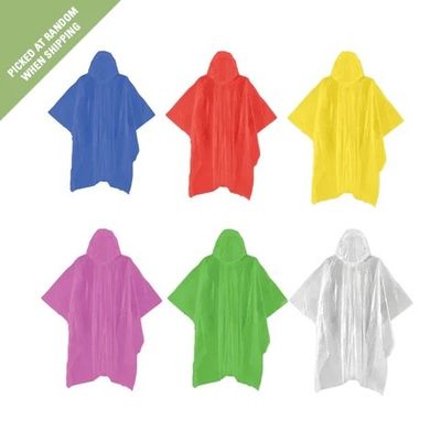 EMERGENCY RAIN PONCHO (PO01-A) ASSORTED COLOUR