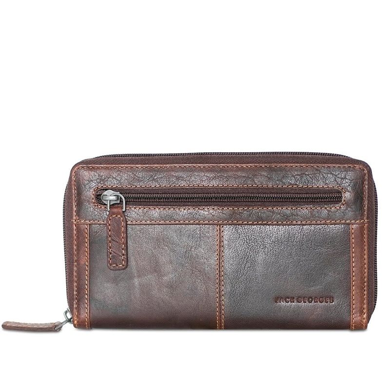 VOYAGER ZIP-AROUND TRAVEL WALLET, BROWN (7724)