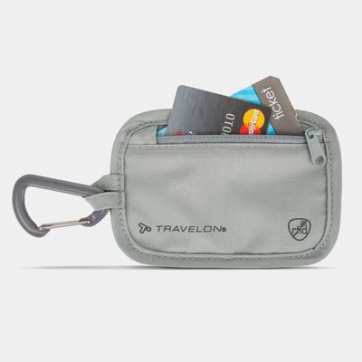 RFID BLOCKING CLIP STASH POUCH (13368-510) GREY