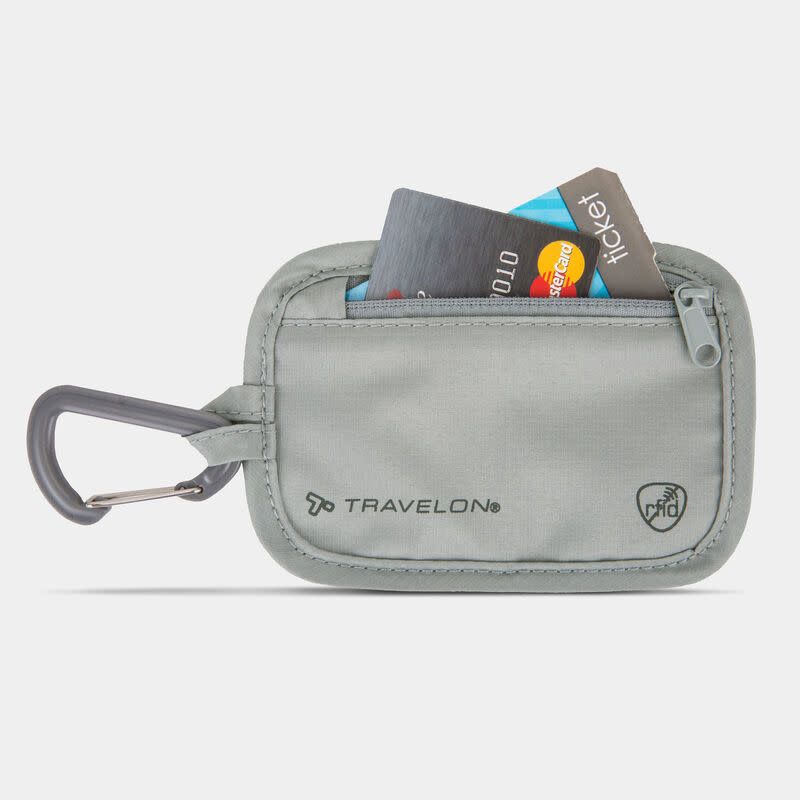 RFID BLOCKING CLIP STASH POUCH (13368-510) GREY