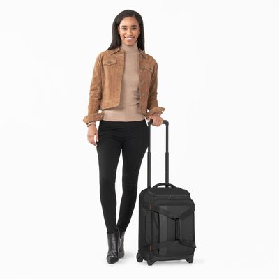 ZDX 21&quot; CARRY-ON UPRIGHT DUFFLE, BLACK (ZXUWD121-4)
