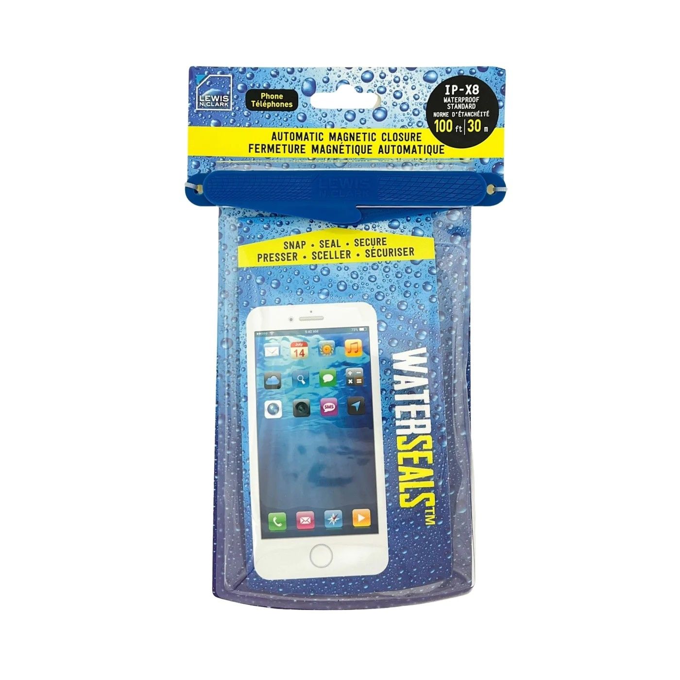 WATERSEALS MAGNETIC WATERPROOF PHONE POUCH (1384) BLUE