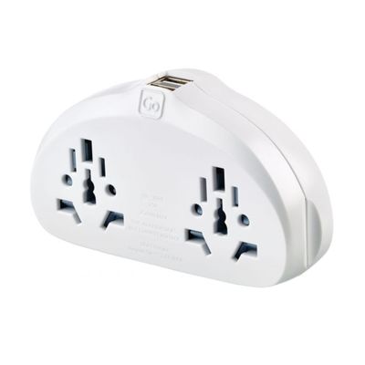 WORLD - EU ADAPTOR DUO + USB