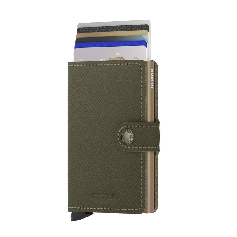 Miniwallet Saffiano Olive