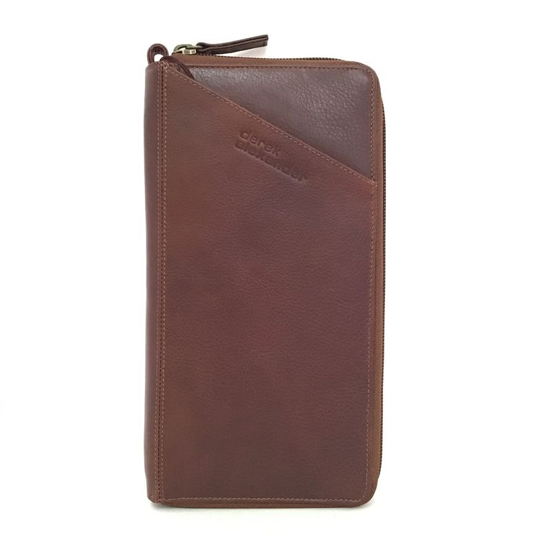 FULL ZIP TRAVEL WALLET FN2012 WHISKEY (BR)