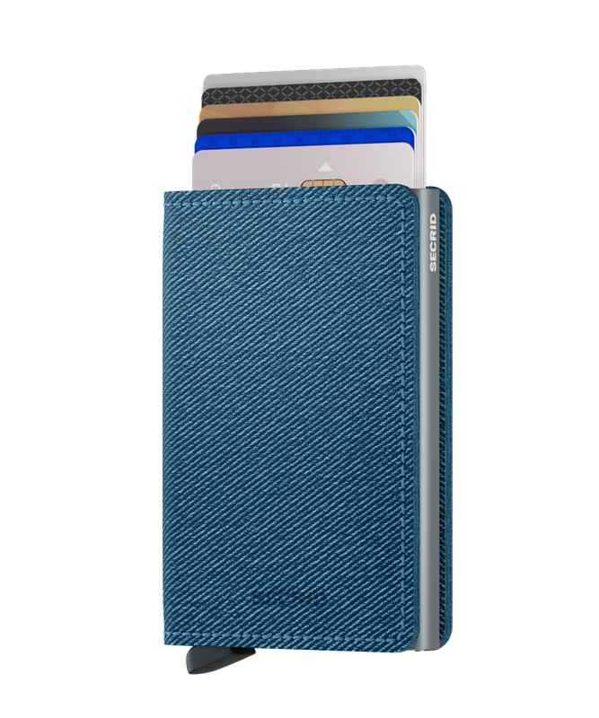 SLIMWALLET TWIST JEANS BLUE