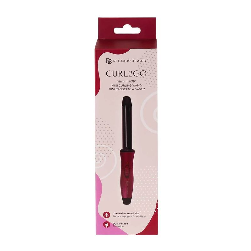 CURL2GO MINI CURLING WAND 19mm BARREL (544437) VIVA MAGENTA