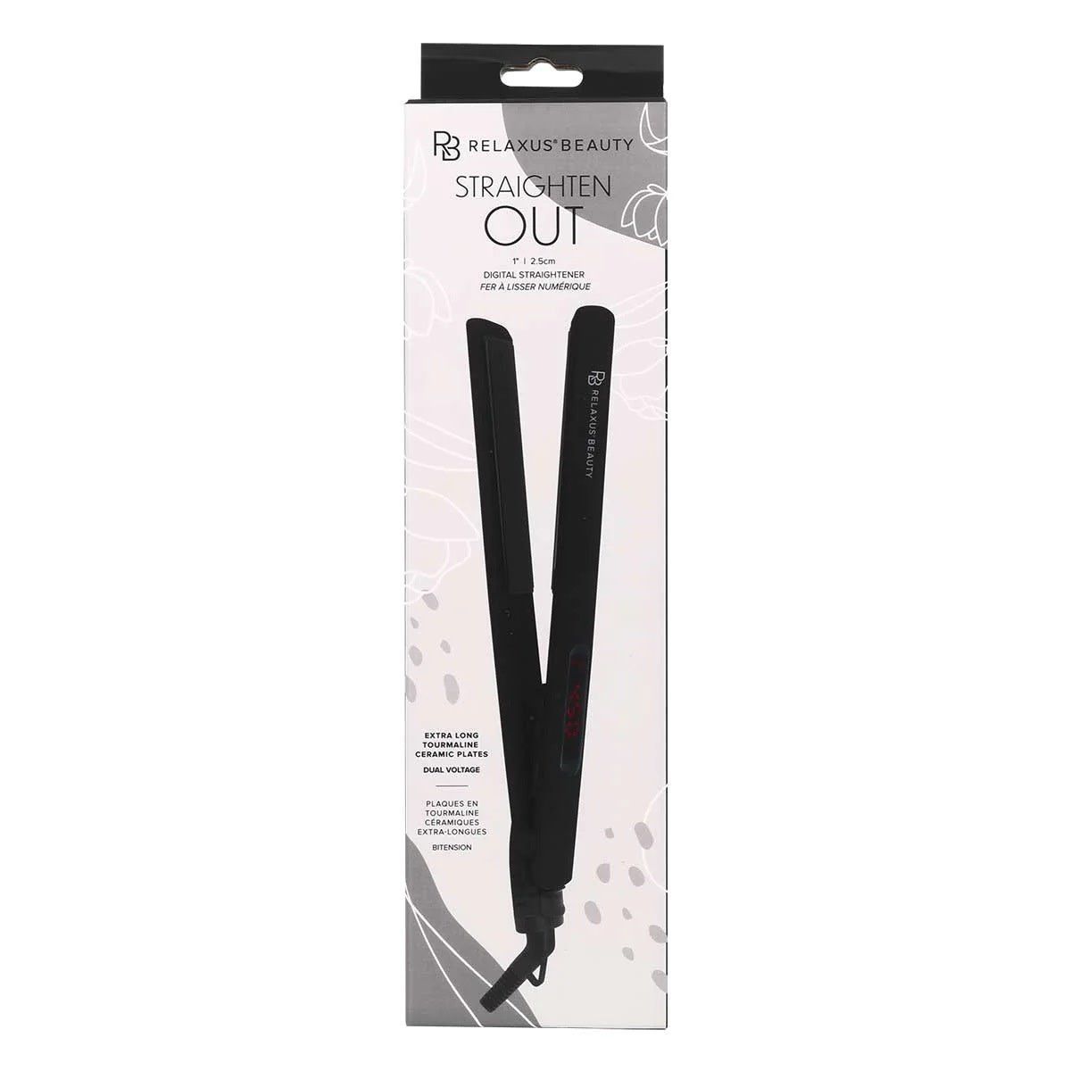 STRAIGHTEN OUT DIGITAL HAIR STRAIGHTENER, MIDNIGHT (544457)